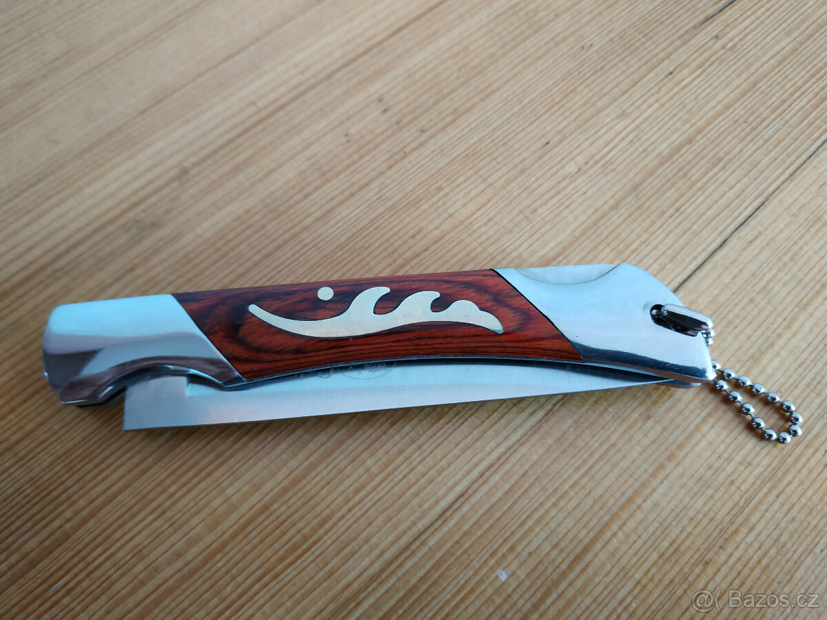 Zavírací kapesní nůž Columbia + vystřelovací nůž - 4