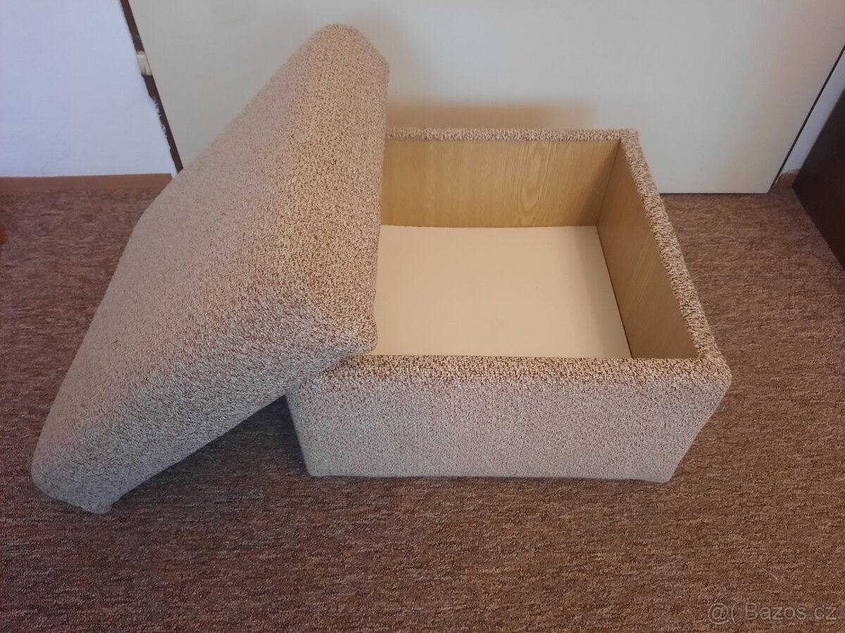 Polohovací křeslo a taburet - 4