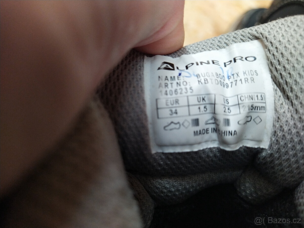 Zimní boty Alpine pro vel. 34 - 4