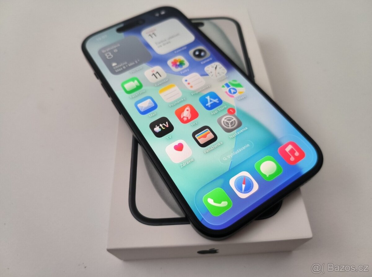 apple iphone 15 128gb Midnight / Batéria 100% - 4