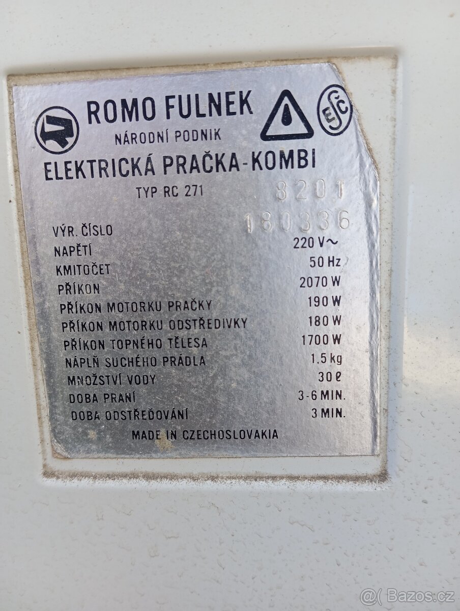 Pračka a ždímačka Romo - 4