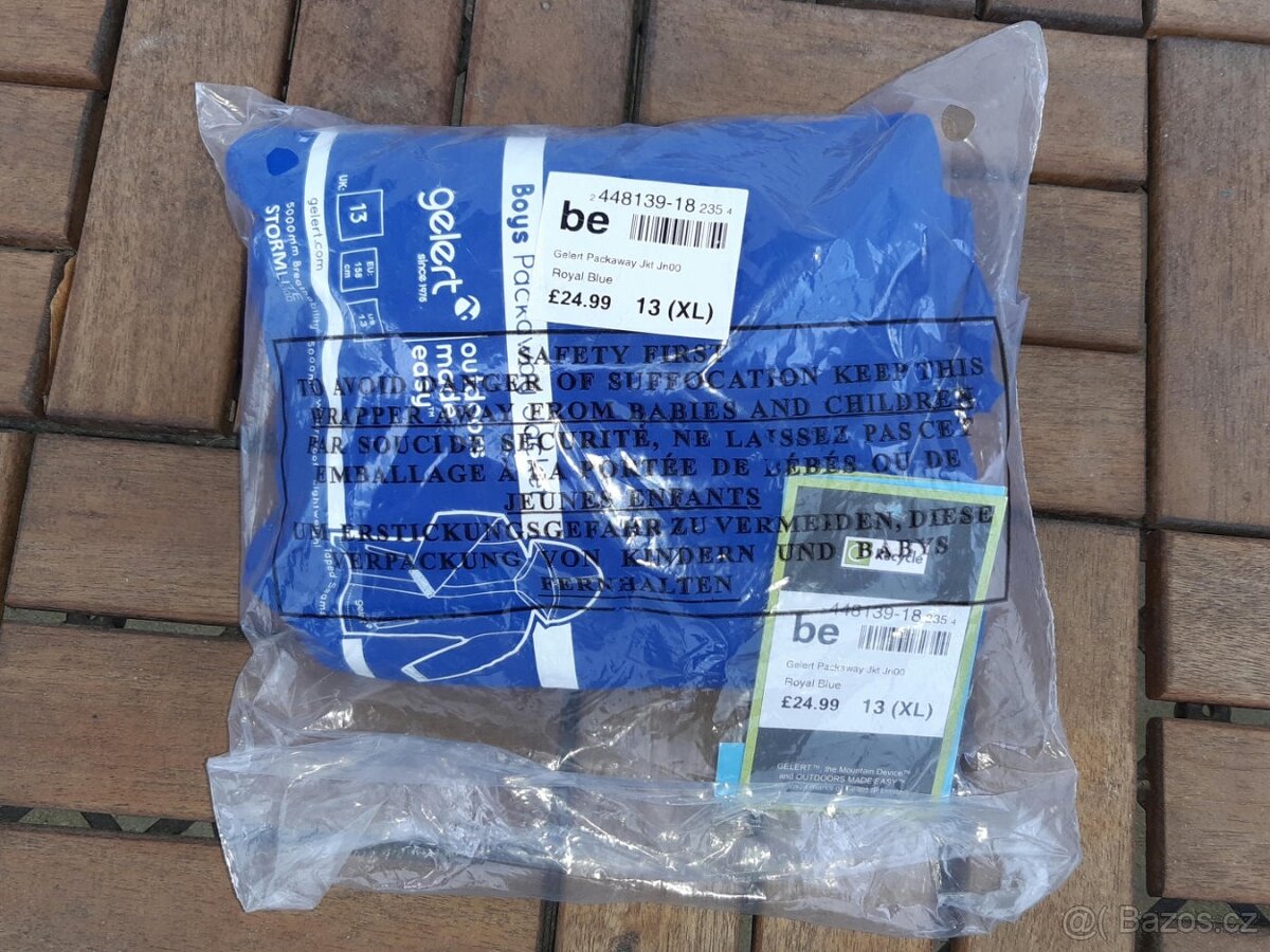 Bunda outdoor GELERT Packaway, modrá, 152-158 cm - 4