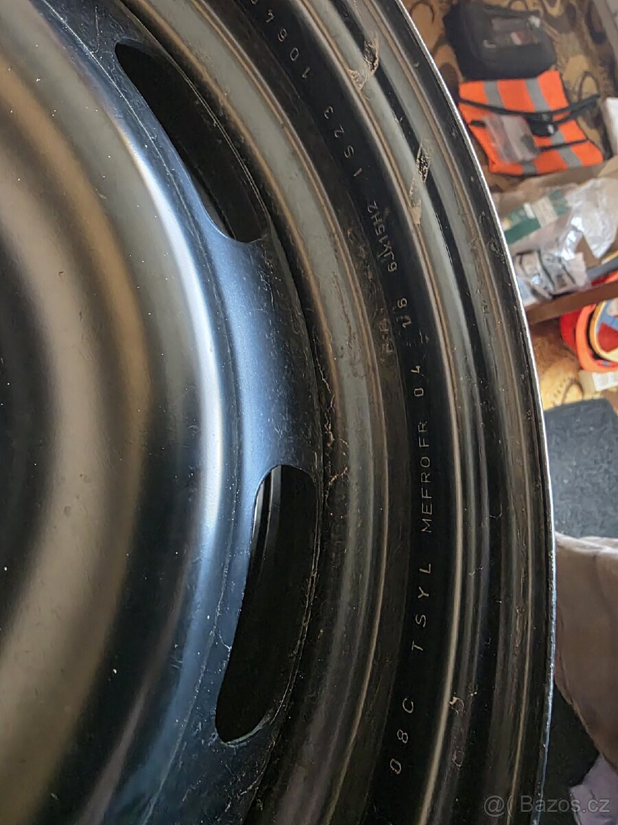 Prodám originální disky plech Peugeot 208 6Jx15H2 - 4