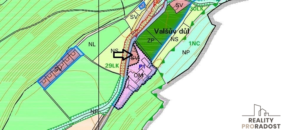 Prodej stavebního pozemku 515 m²-Dlouhá Loučka - 4