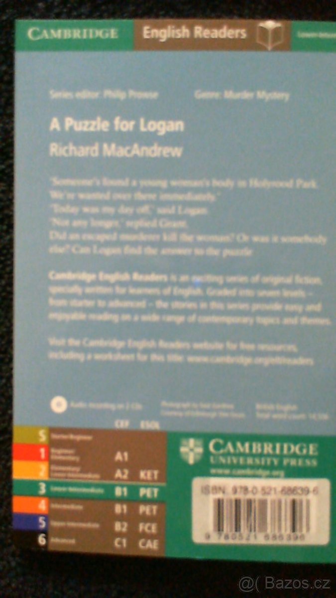 zjednodušená četba A Puzzle for Logan Level 3 - 4