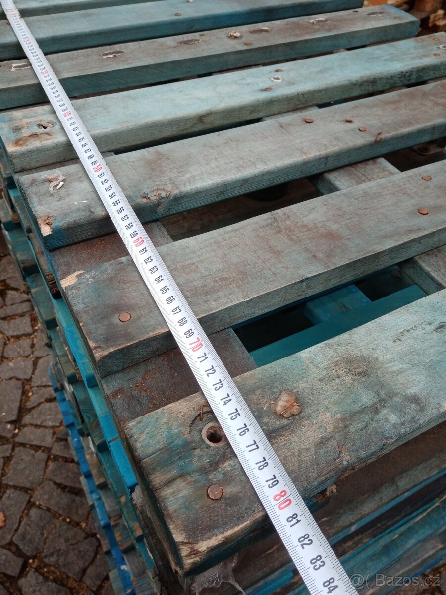 Dřevěné malé palety 80 x 60 cm - 4