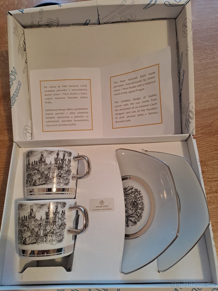 Sada 2x šálek + podšálek - 4