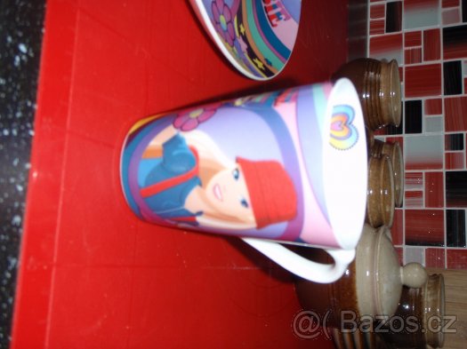 Dětský jídelní setík (Barbie) - super stav - 4