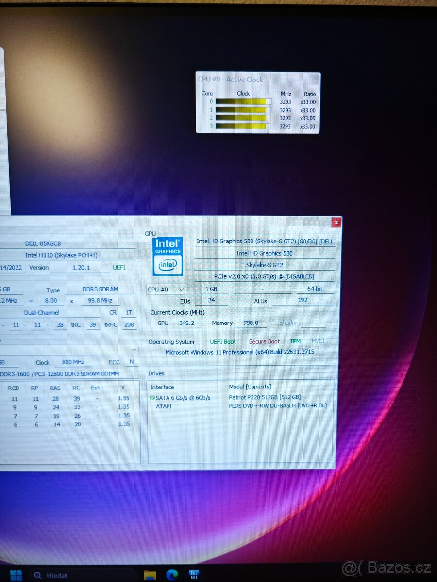 Dell sff 3040 i5-6500, 8GB RAM - 4