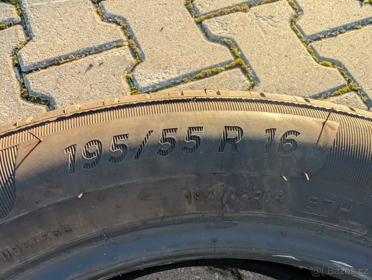 4x letní pneu Michelin Primacy 4, 195/55 R16, jako nové - 4