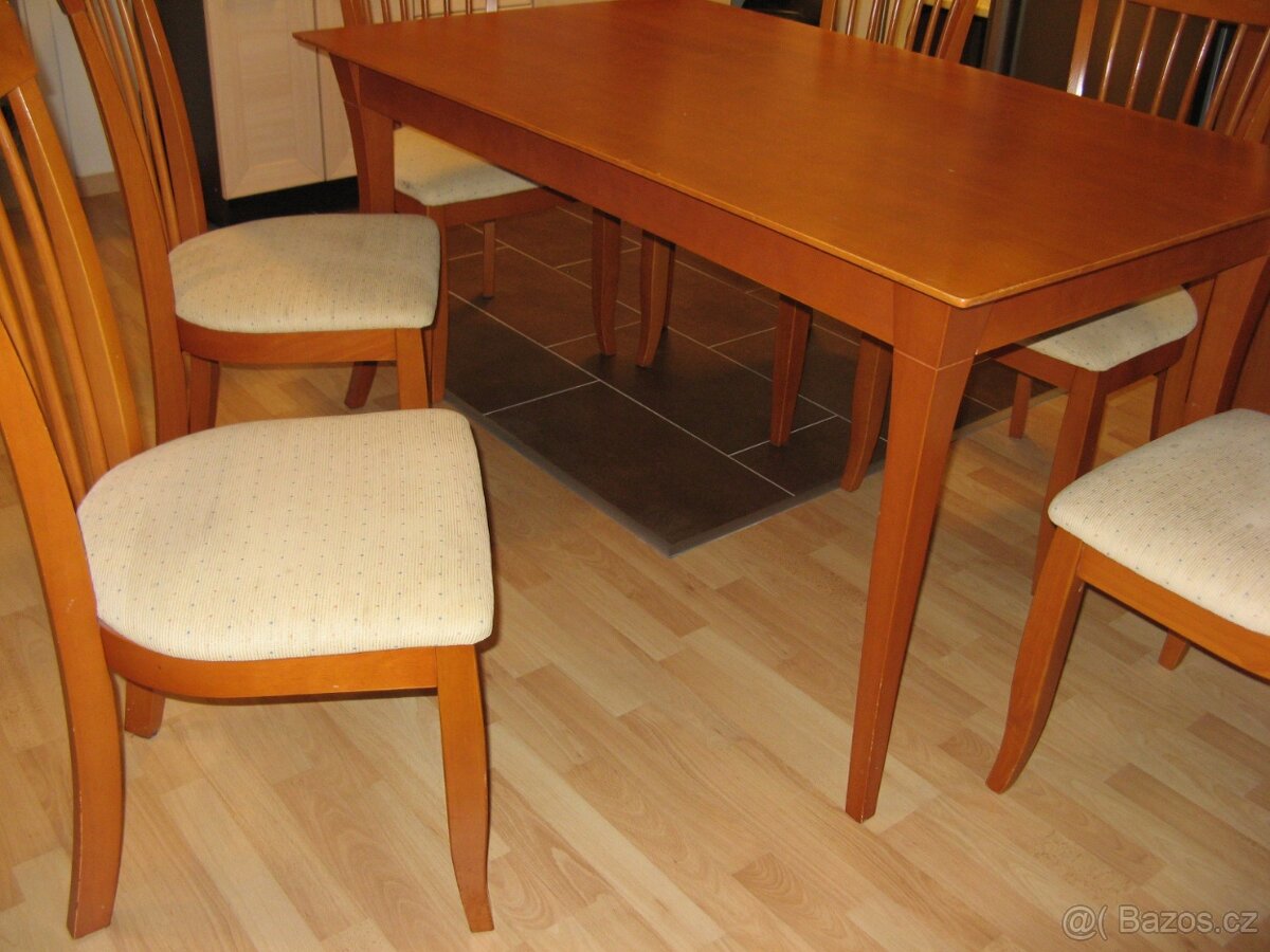 JÍDELNÍ STUL + 6 židlí - 4
