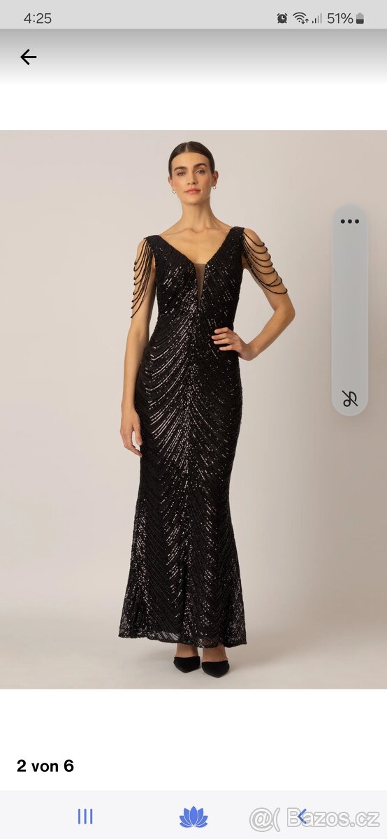 Nové, luxusní dlouhé společenské šaty Apart vel.40 - 4