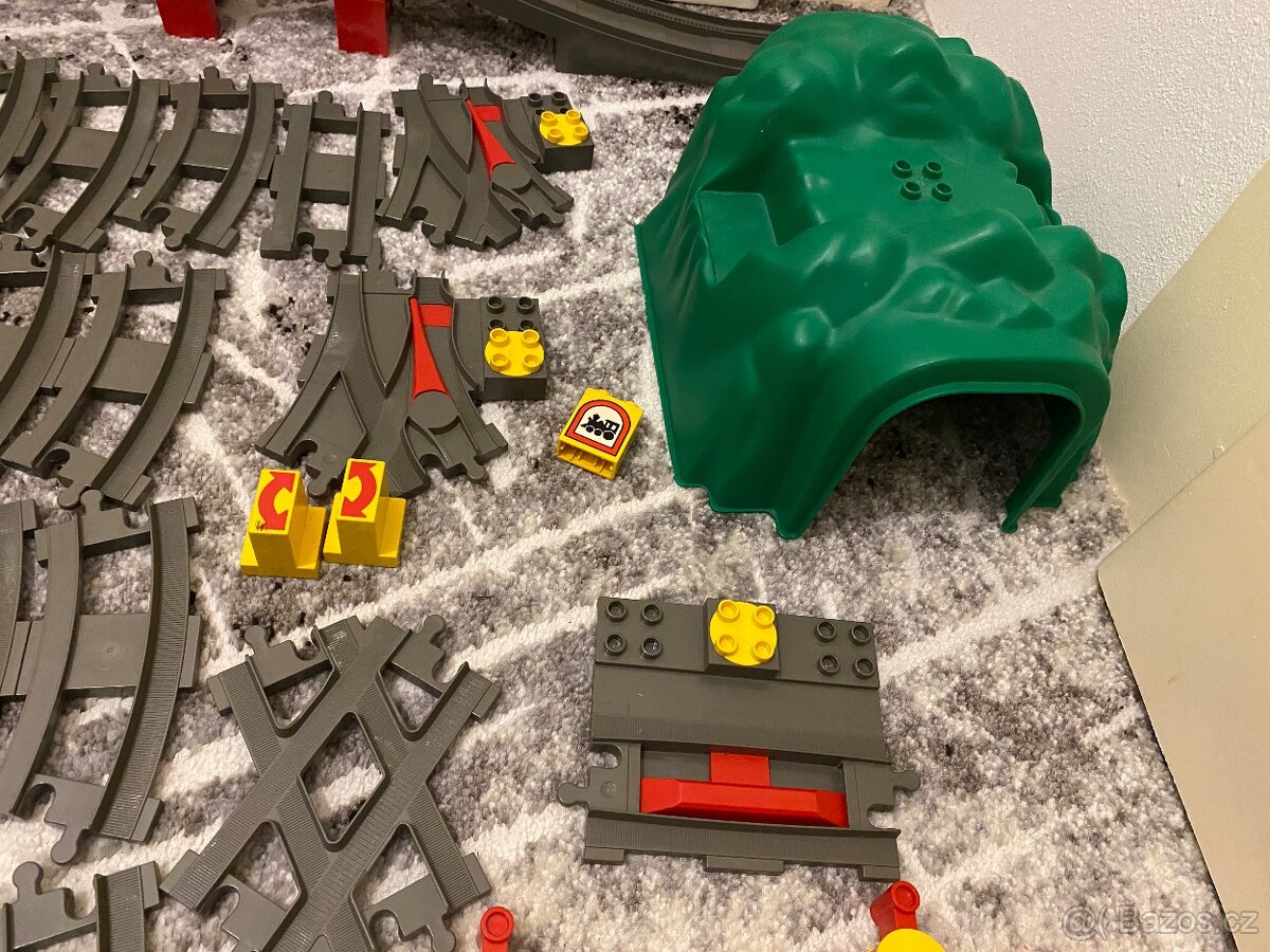 Lego Duplo železnice XXL-most, tunel, koleje, mašina intelli - 4