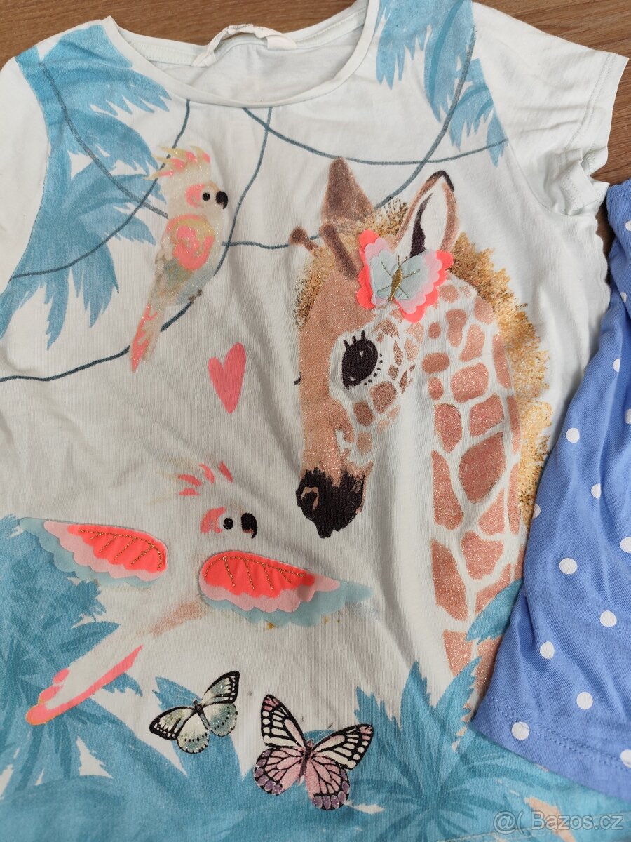 Tričko / tílko 4x - vel. 122/128 - 4