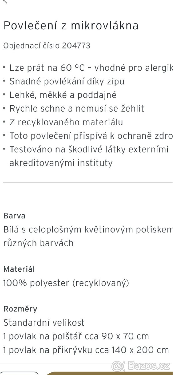 LOŽNÍ POVLEČENÍ TCHIBO-LETNÍ KVĚTY 270 Kč - 4