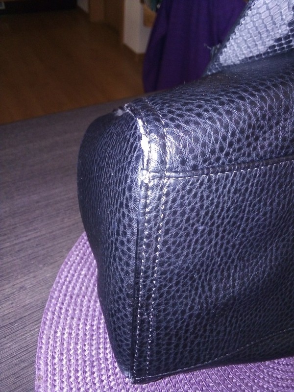 Černo šedá kožená kabelka Calvin Klein - 4