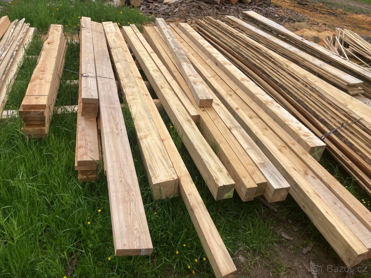 Stavební řezivo - hranoly fošny prkna latě trámy - 4