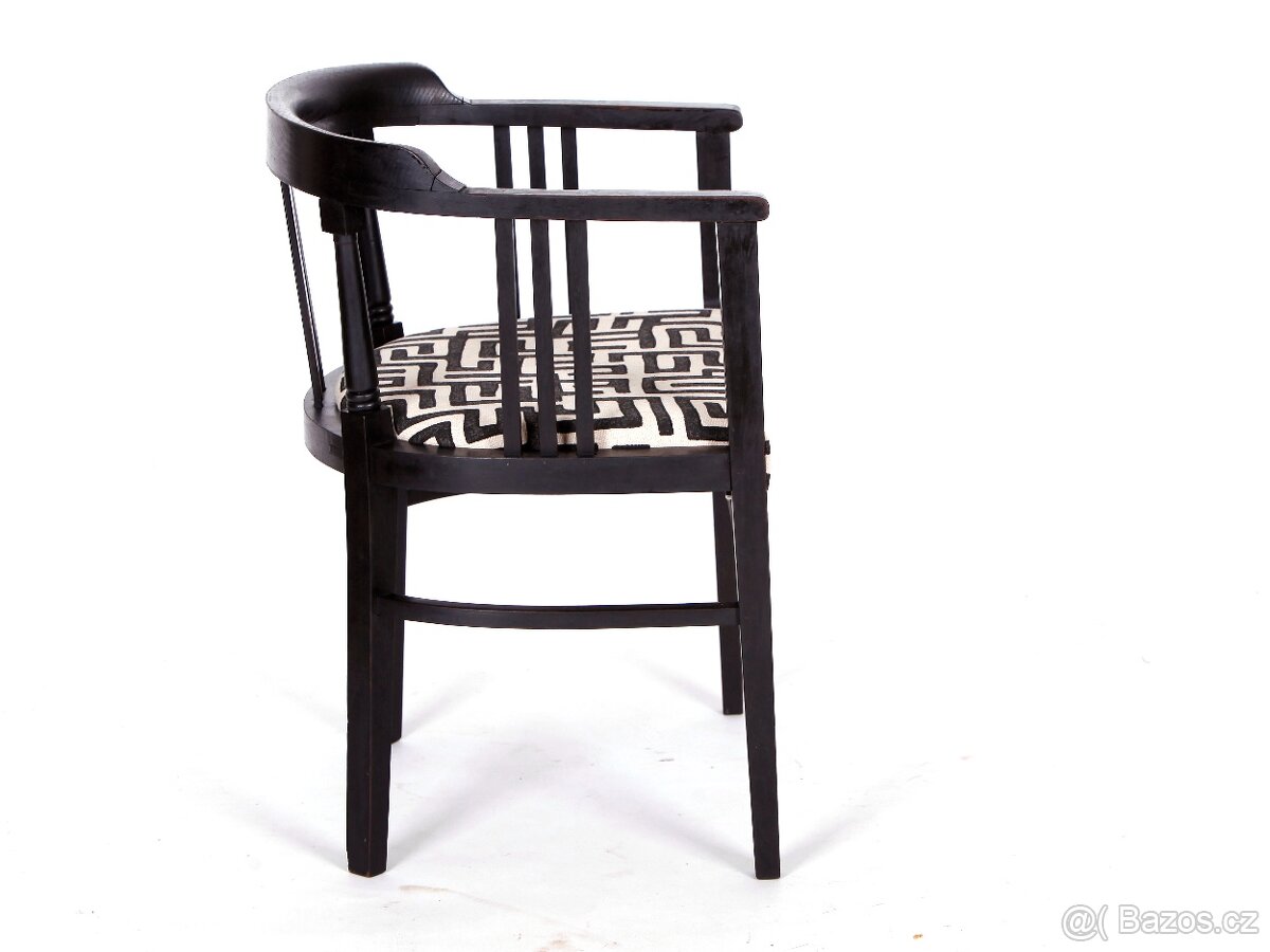 Přečalouněné starožitné křesílko, židle. - 4
