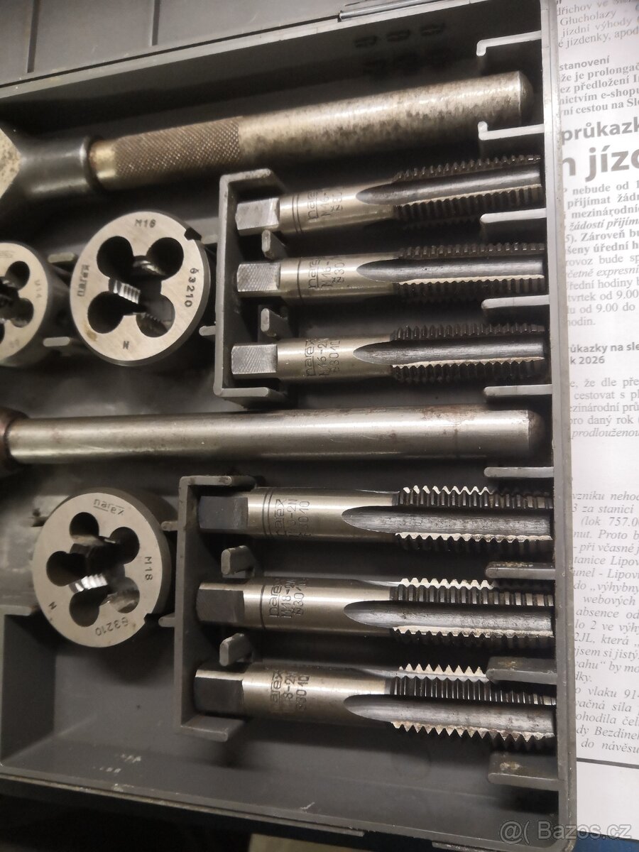 P:sada závitníků narex M2 - 4