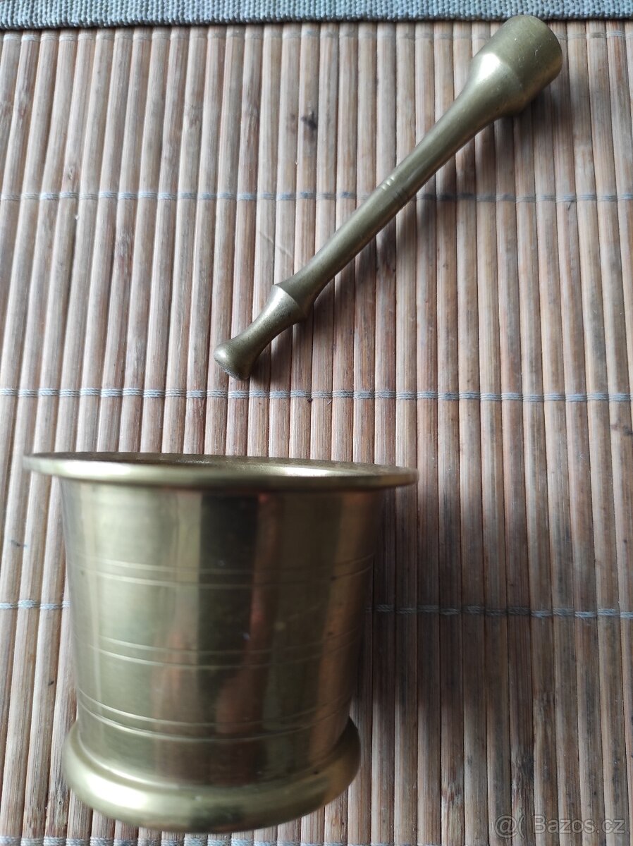 Hmoždíř mosazný - retro - 4