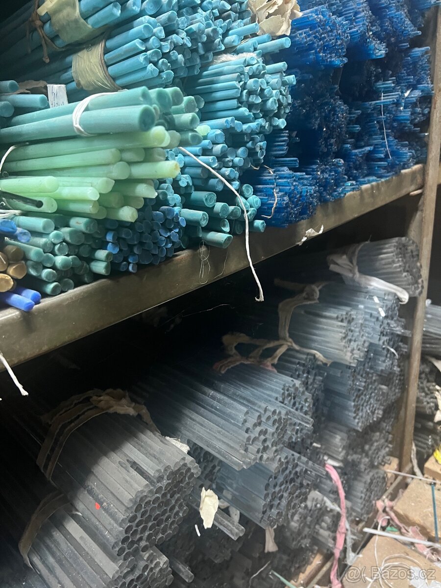 Skleněně tyče různé barvy - 4