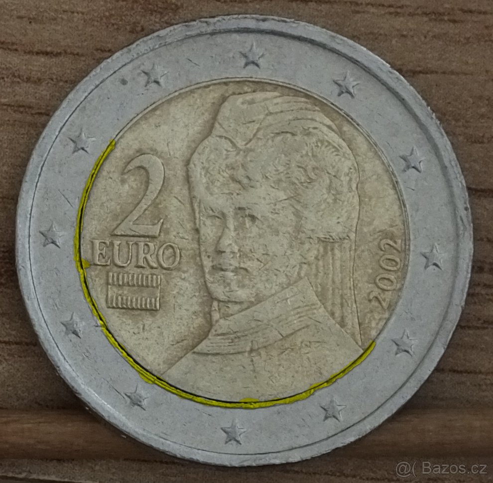 2 Euro Rakousko 2002 pšeničnoražba , cenu ponuknite. - 4