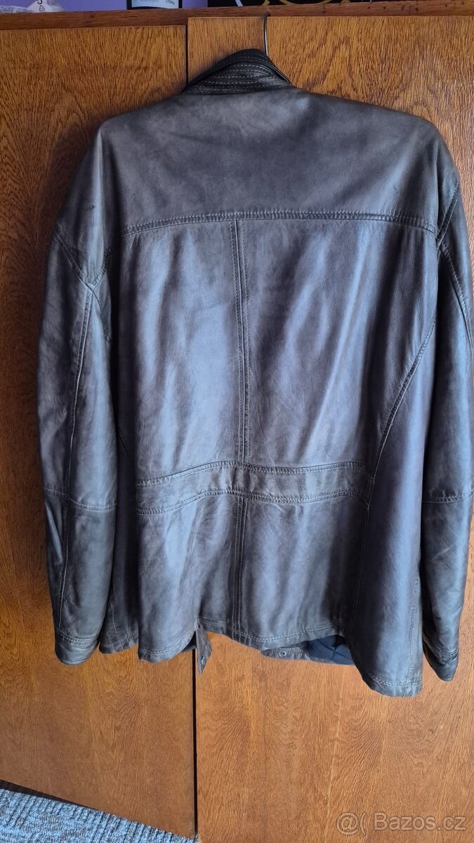 Kožená bunda - parker - 4