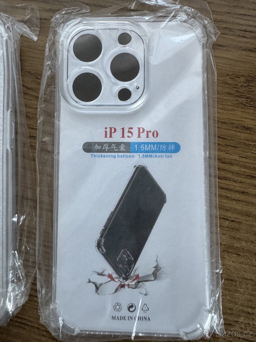 Ochranné sklo na iP 15 Pro max a kryt na iP15 Pro - 4