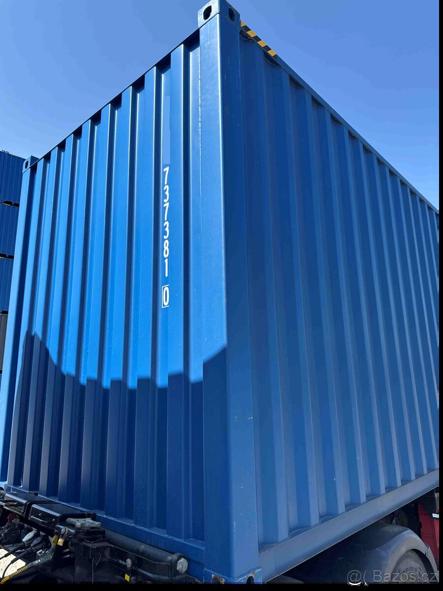 Lodní kontejner 40 stop High Cube – 12 m (modrá) - 4