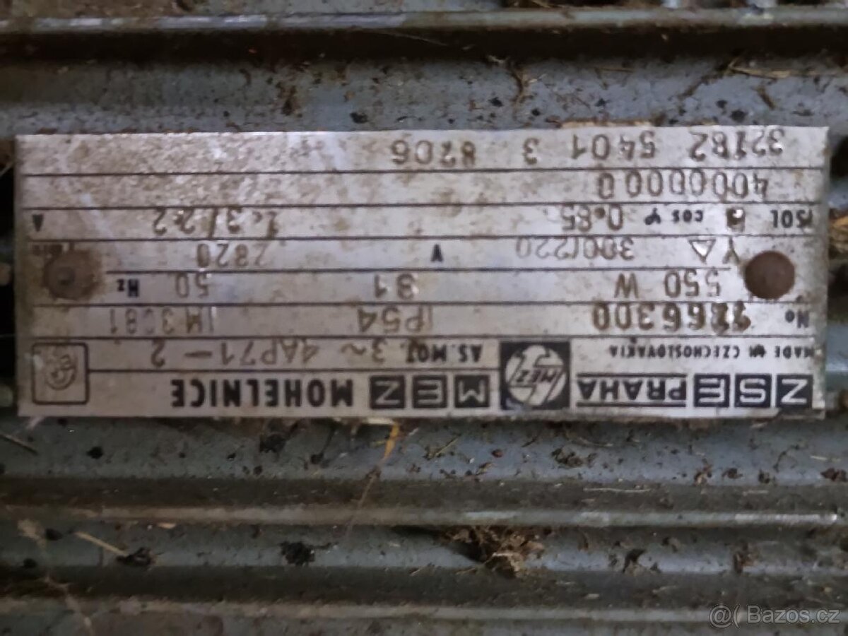 prodám elektromotor, nevyužitý, dědictví - 4