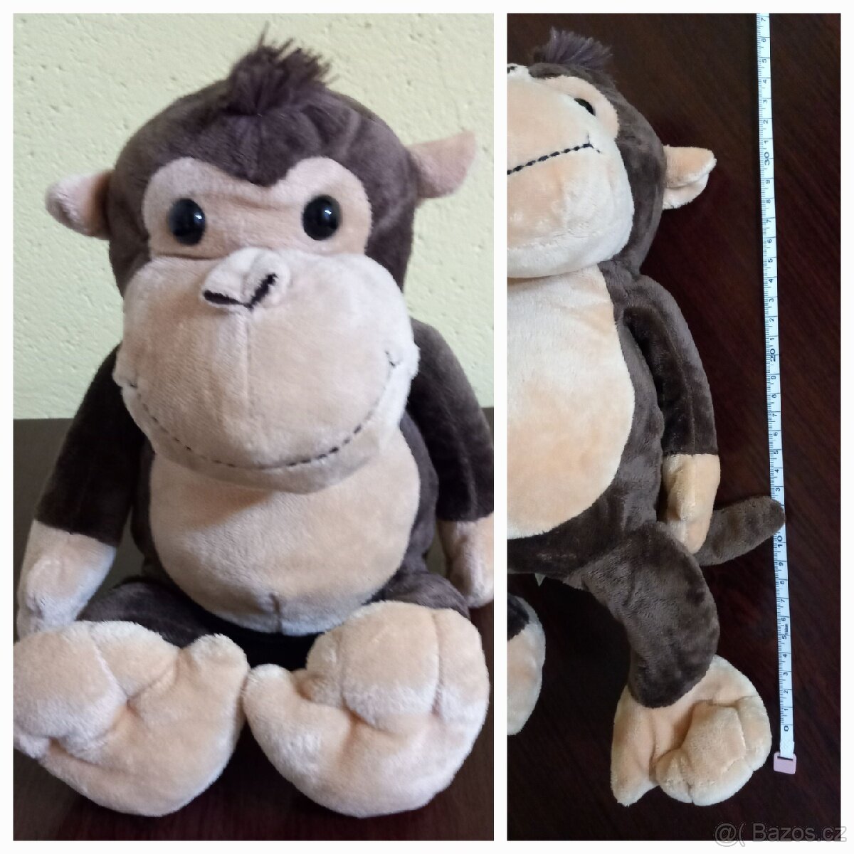 Plyšové hračky, opice,mamut,medvěd,prasátko,šmoulove - 4