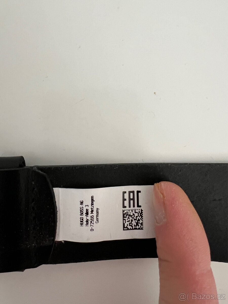 Pánský kožený pásek Hugo Boss v. 90 jak nový - 4
