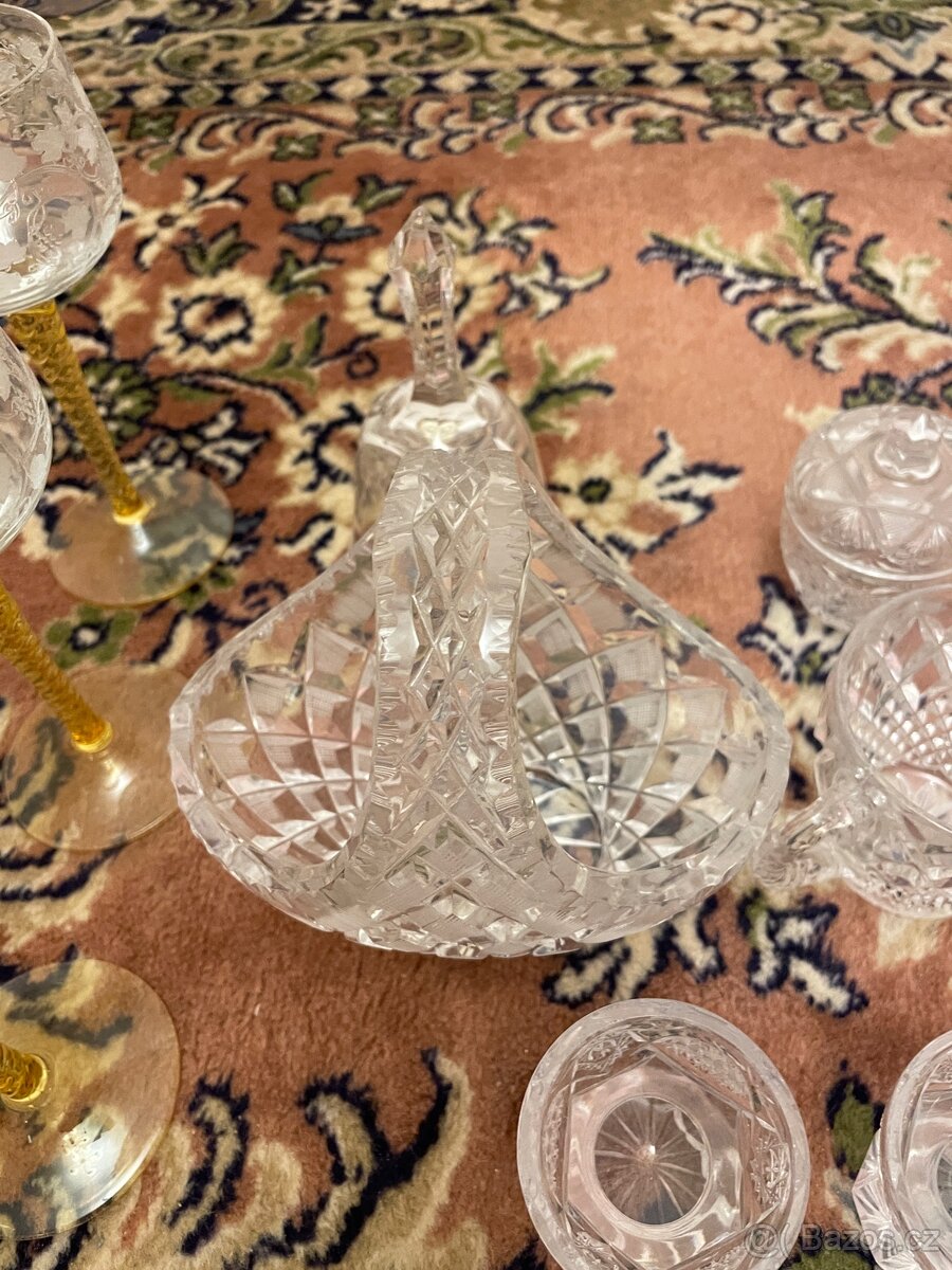 Starožitné broušené sklo - 4