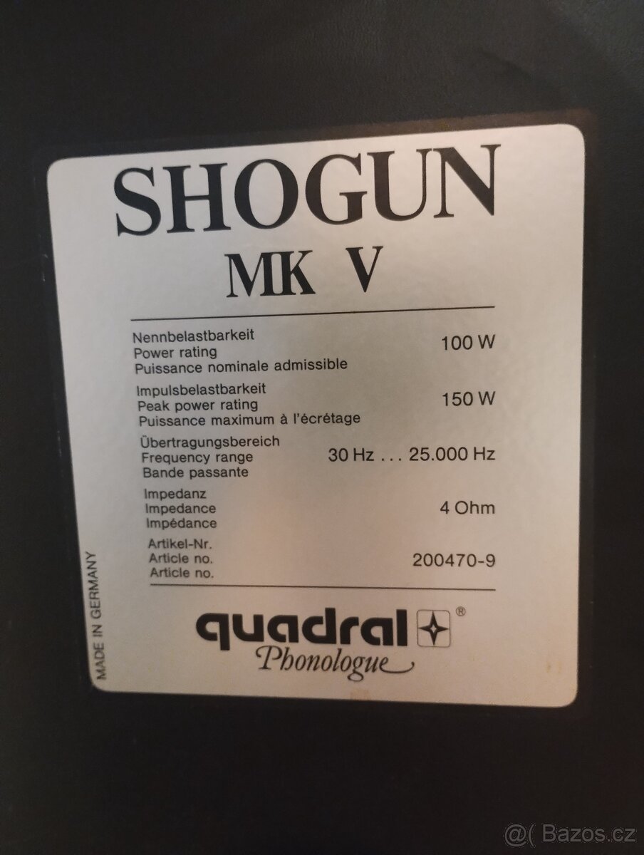 Quadral Shogun mk V - 4