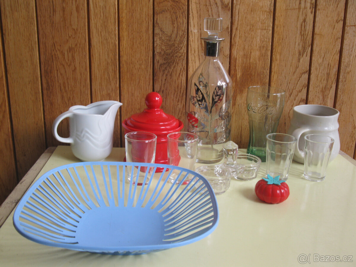 Grogovka,Růžové hrníčky 4ks na chalupu s pokličkou" "a ret - 4