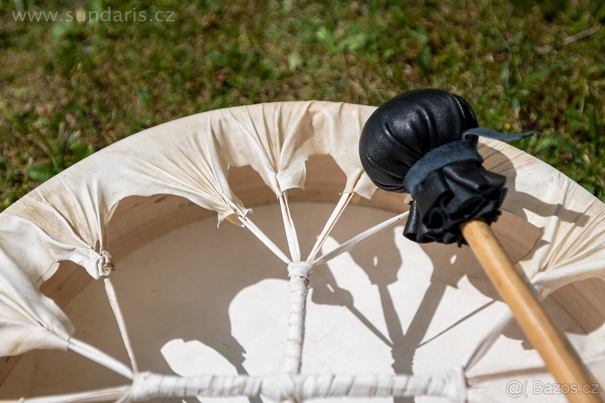 Šamanský buben 35 cm ručně dělaný - 4