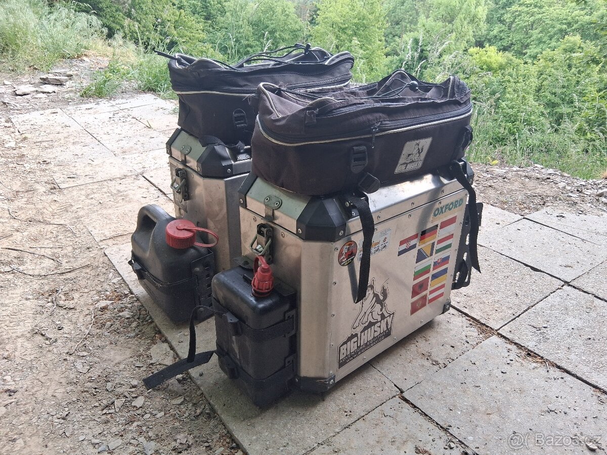 Hliníkové kufry na motorku Big husky