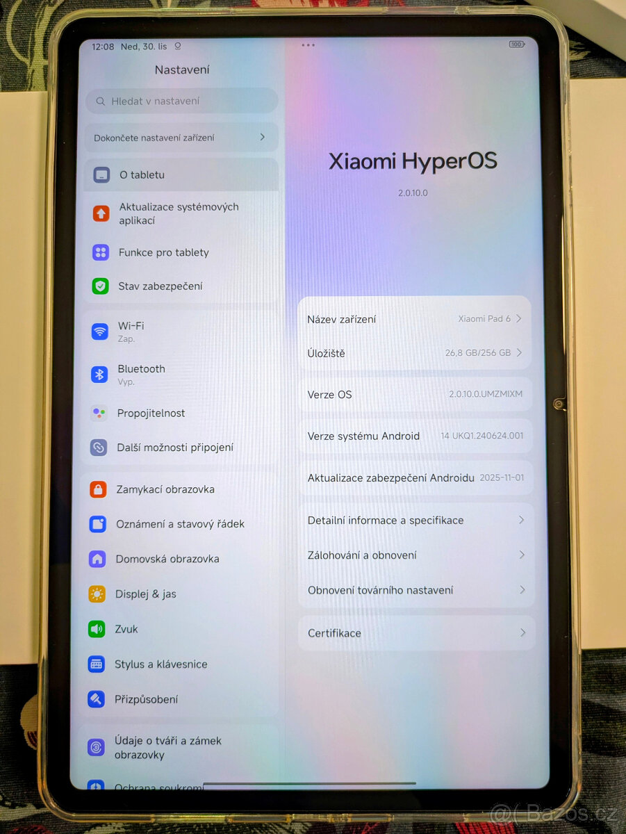Xiaomi Pad 6, 8+256, šedý, 2x obal, skvělý stav - 4