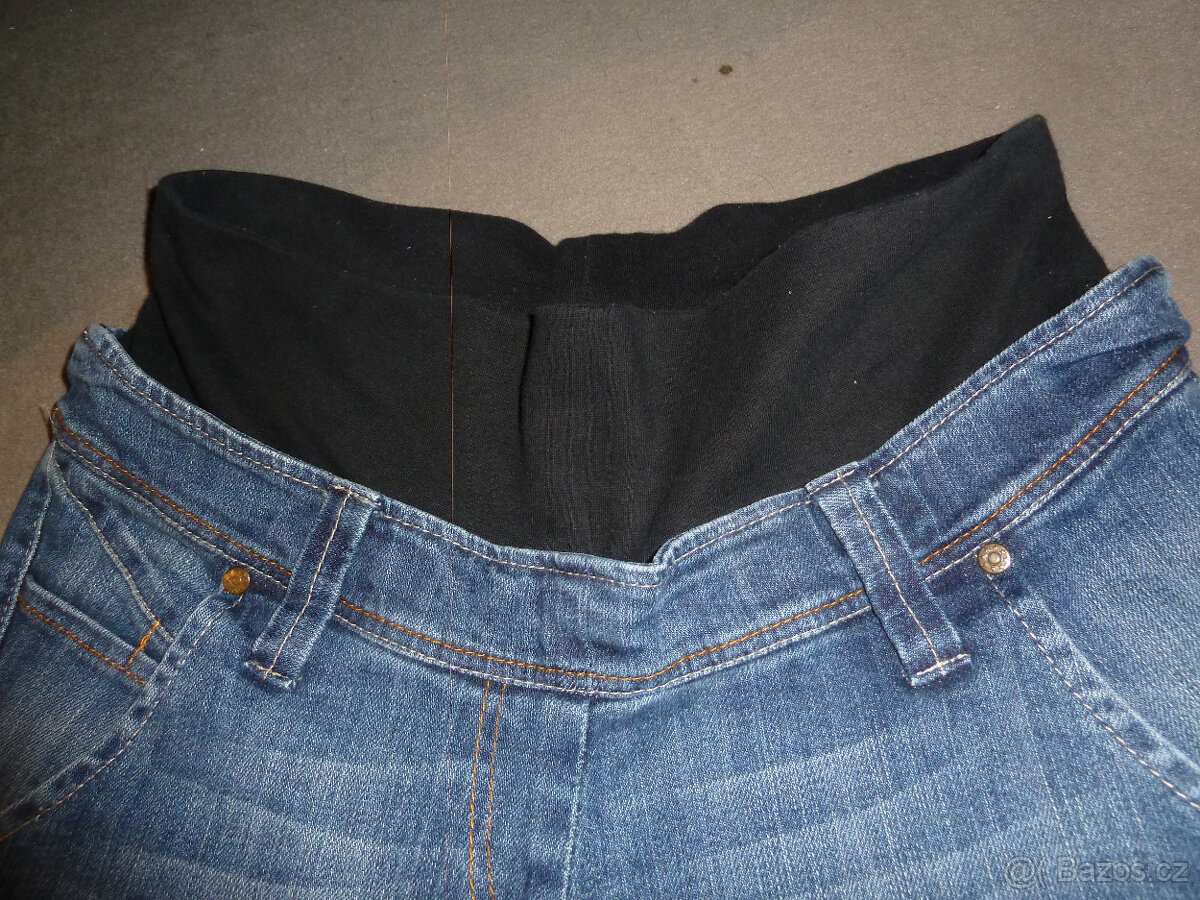 Těhotenské kalhoty,rifle MAM - 4