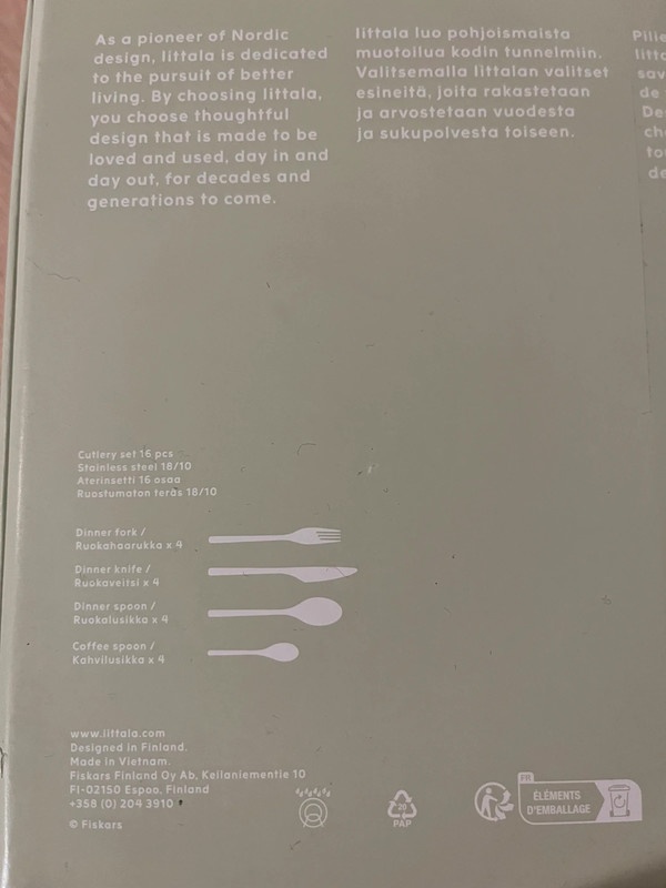 Příbory Iittala artik 16 pcs/ks - 4