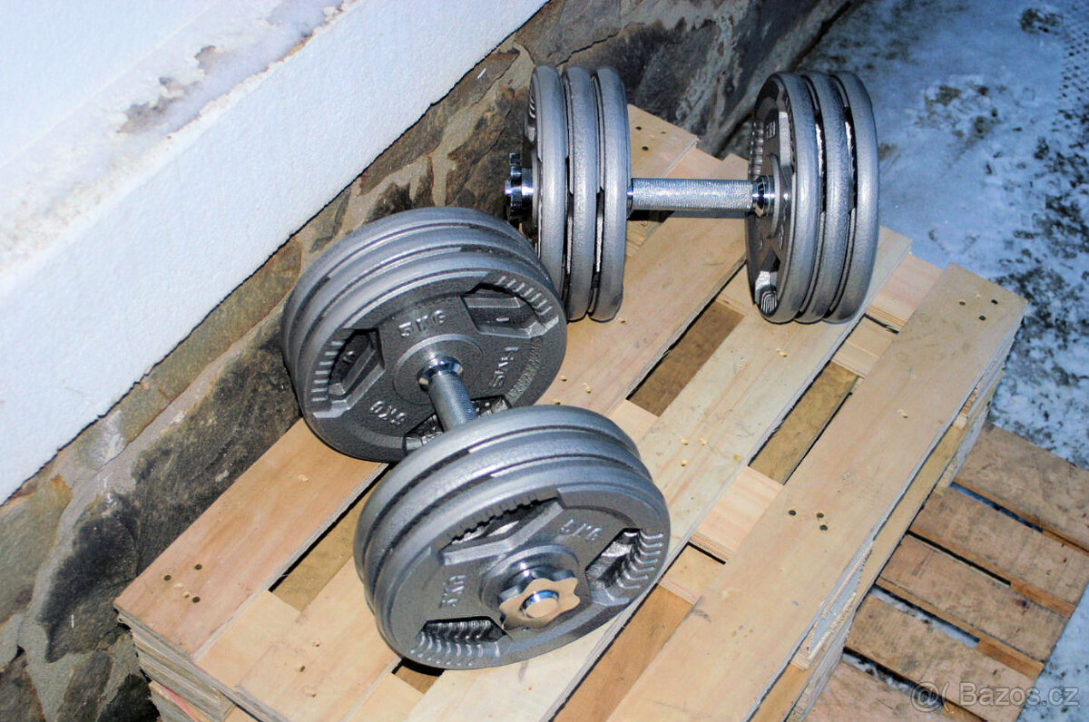 Jednoručky činky 2x33kg za 3990,- NOVÉ - 4