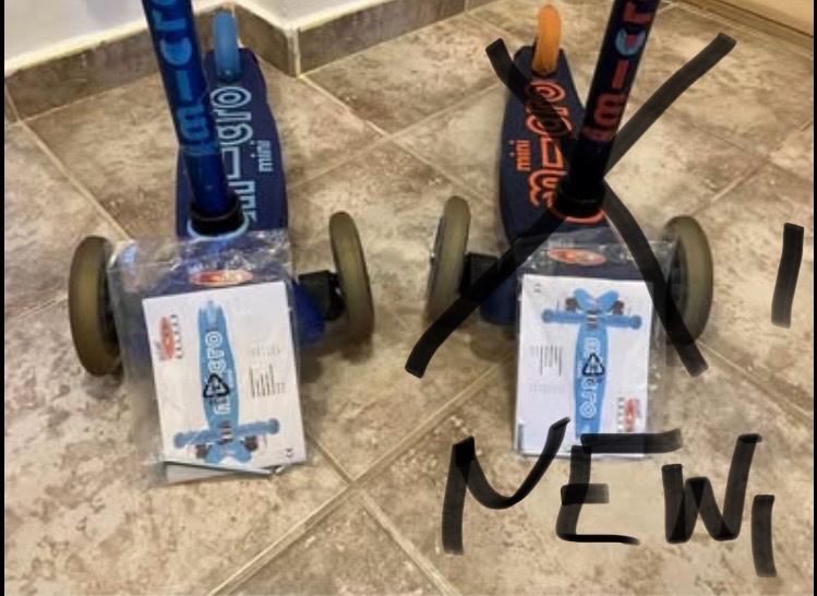 Koloběžka micro mini modrá - 4