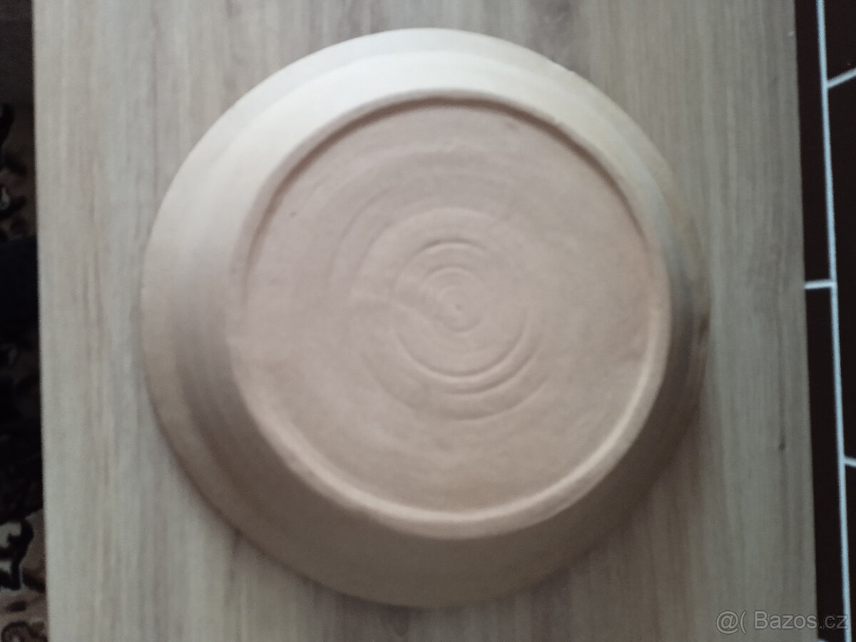 Keramický talíř + svícen - 4