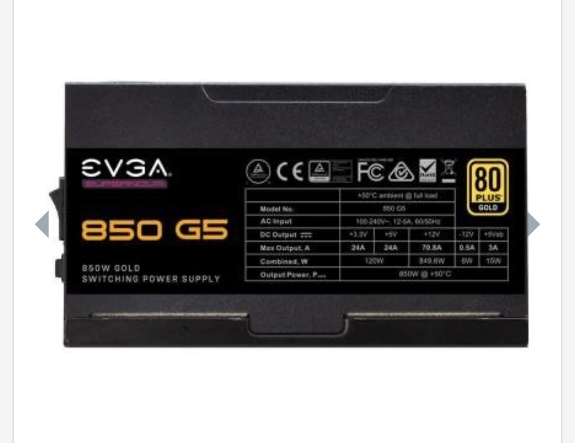 EVGA SuperNOVA 850 G5 850W 220-G5-0850-X3 - 4