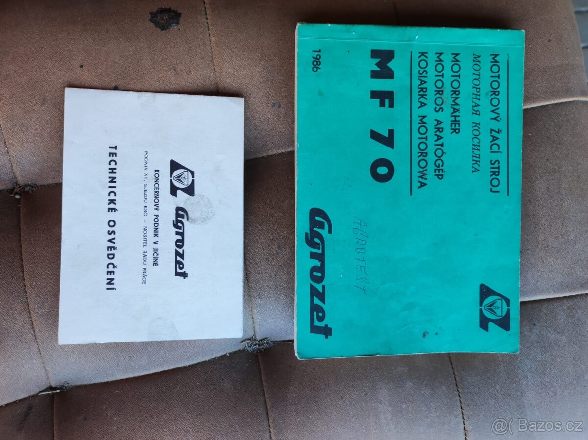 Sekačka MF70 s vozíkem - 4