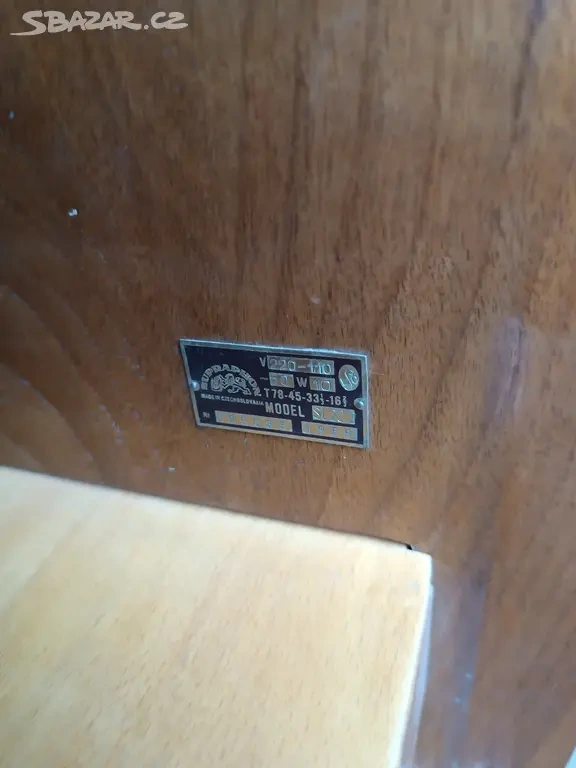 Retro hrací skříň SUPRAPHON , starý gramofon - 4
