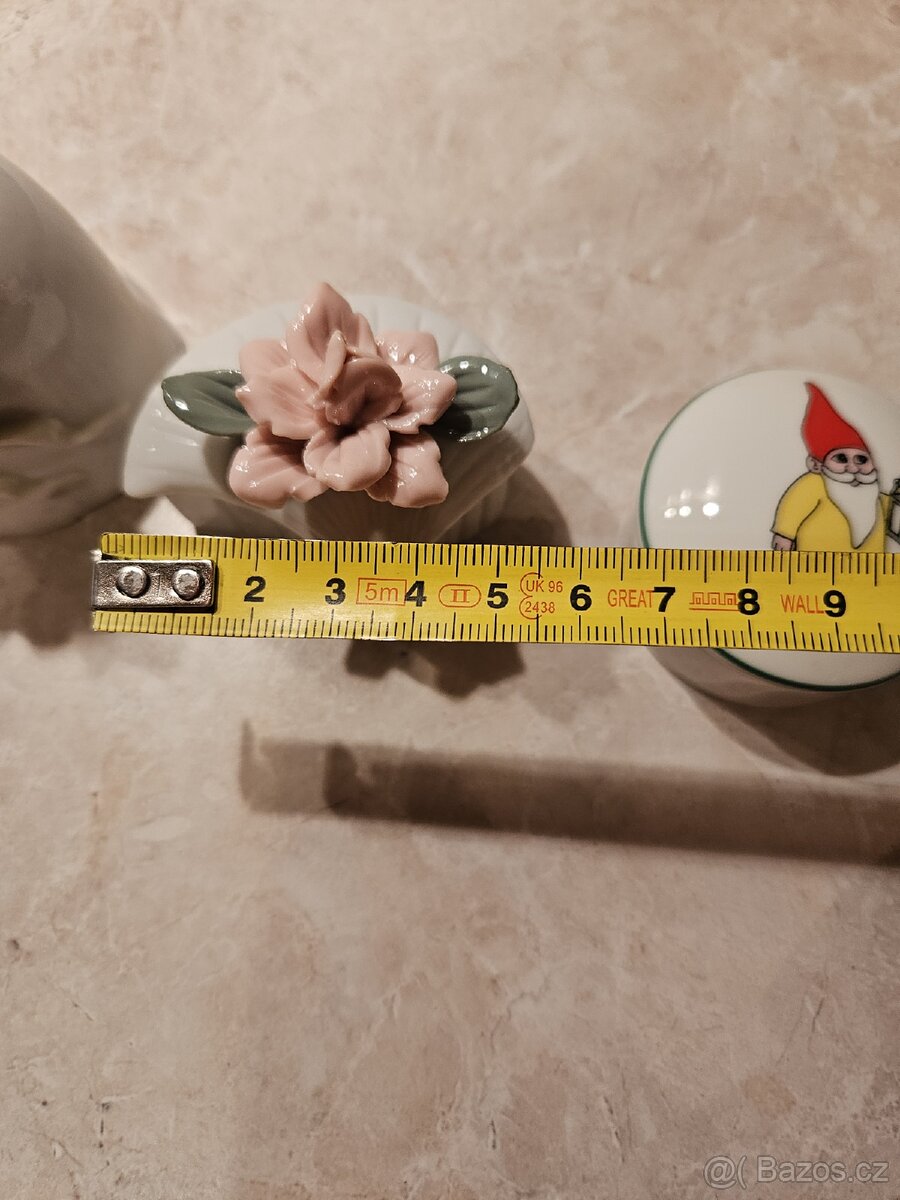 Starožitný zvonek, 1x dózička na léky - 4