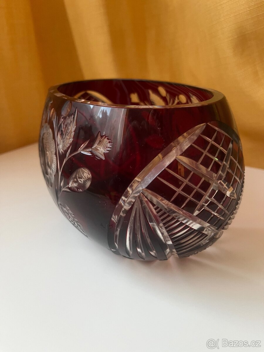Rubínový koš / mísa - 4