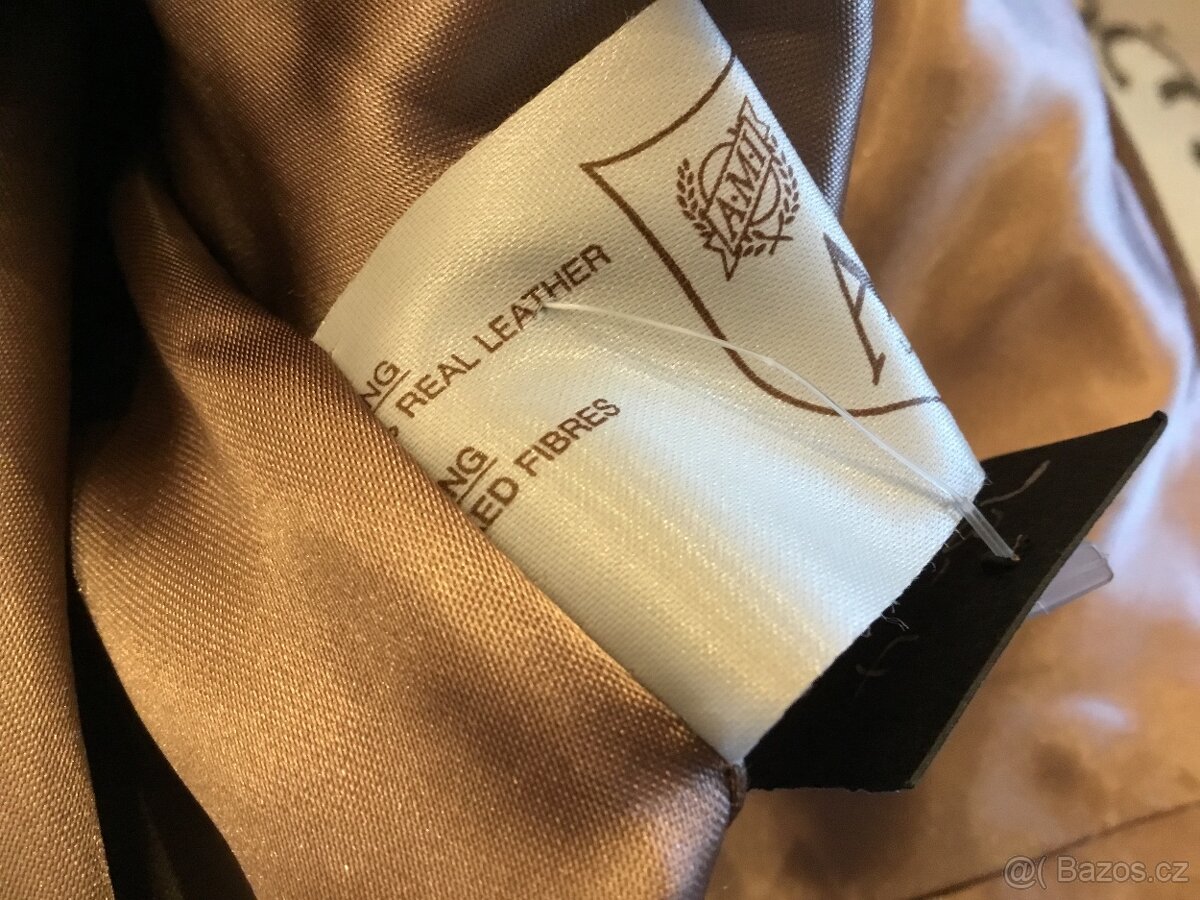 Bunda Ami / England/ 100% kůže /semiš - 4