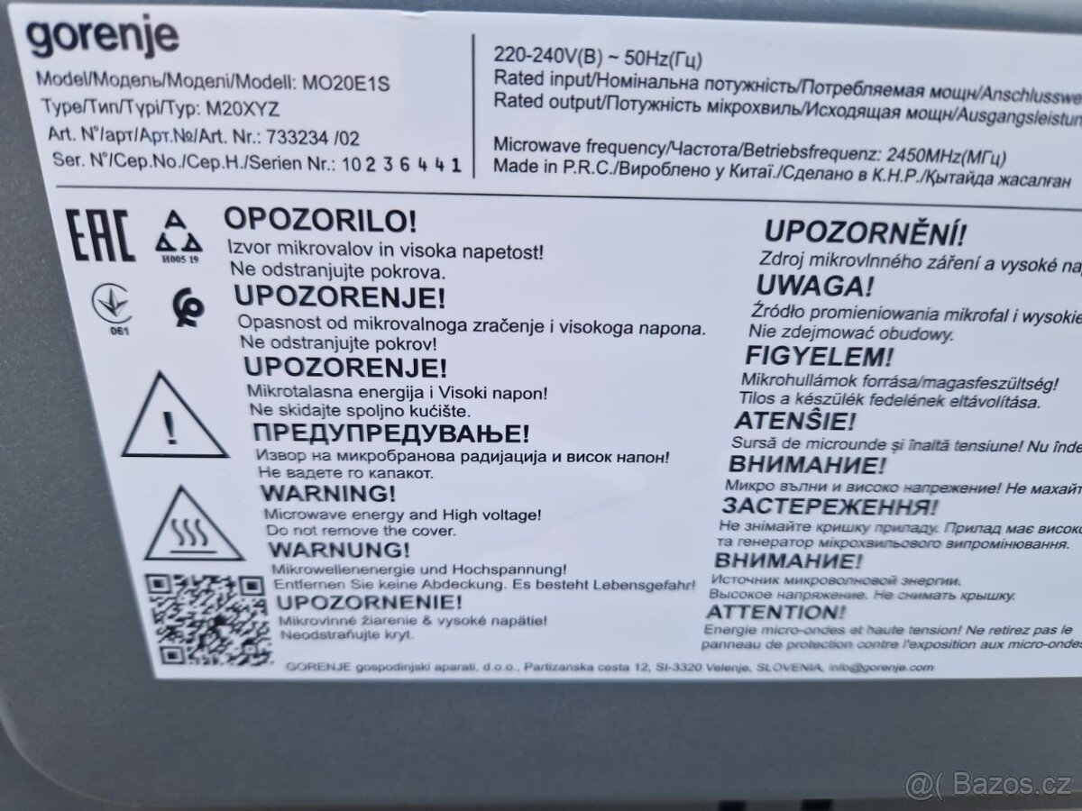 Mikrovlnka Gorenje - 4